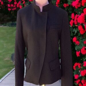ETCETERA WOMENS BLACK DOUBLE BREASTED BLAZER COAT SIZE 8